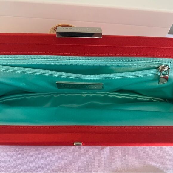 Tiffany & Co. Holly Satin Clutch - Red - Picture 6 of 11